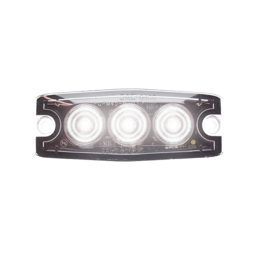 [4635012W] Ultradunne 3-LED Flitser - Wit