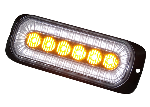 [4635014AW] LED Flitser met Oranje LEDs en Wit Ringvormig Positielicht