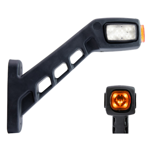 [5900005] Freedom 3-Kleuren LED Breedtelamp 191mm Haaks | Links