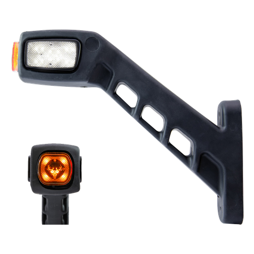 [5900006] Freedom 3-Kleuren LED Breedtelamp 191mm Haaks | Rechts