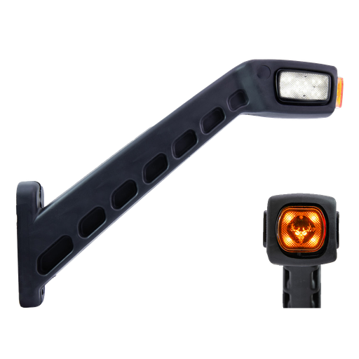 [5900007] Freedom 3-Kleuren LED Breedtelamp 259mm Haaks | Links