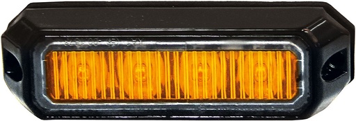 [5850175HP-AM] STROBE LIGHT 4 LED, 9-30V DC, ORANGE