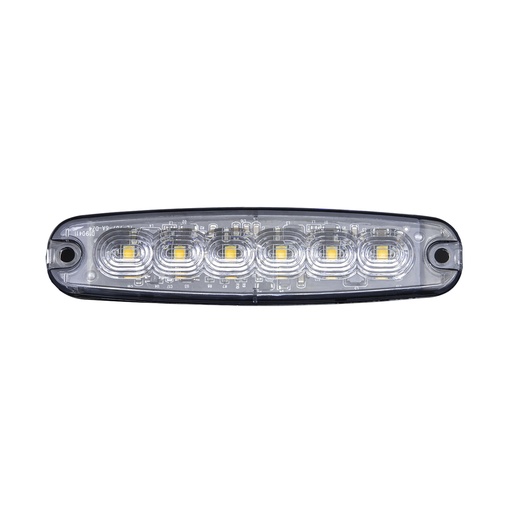 [5850203HP-A] 6 LED Flitser Ultradun - Oranje 9-30V