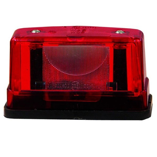 [5800030] Kentekenplaatlicht met Halogeenlamp Rood 12-24V