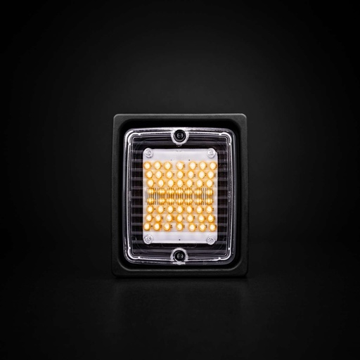 [5800115] IZE LED Flitslamp Oranje met Heldere Lens
