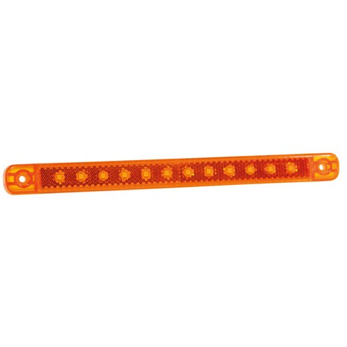 [5800259] 12-LED Zijmarkeringslicht met Reflector 12/24V - Oranje