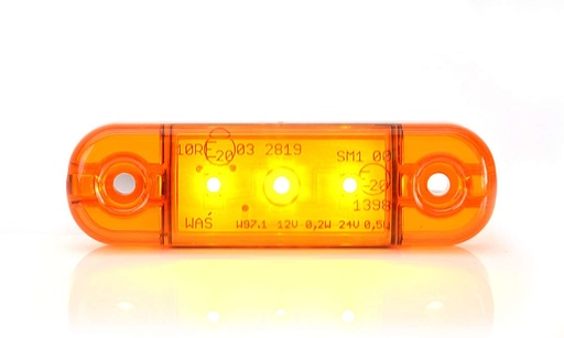 [5800340] WAS 3-LED Ultradun Positielicht 9-36V - Oranje