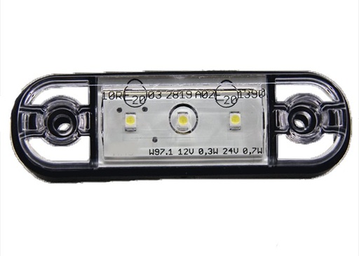 [5800342] WAS 3-LED Ultradun Positielicht 9-36V - Wit