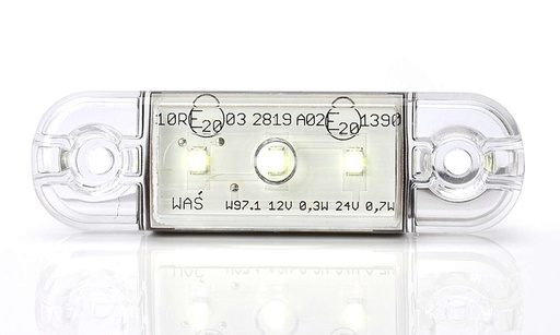 [5800342] WAS 3-LED Ultradun Positielicht 9-36V - Wit