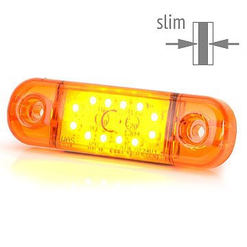 [5800343] WAS 12-LED Ultradun Positielicht 9-36V - Oranje