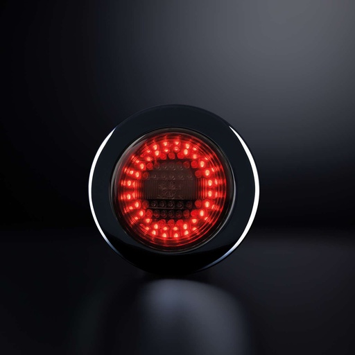 [5800621] IZELED Dark Knight Tail/Brake Light & Dynamic Indicator Round (Left)
