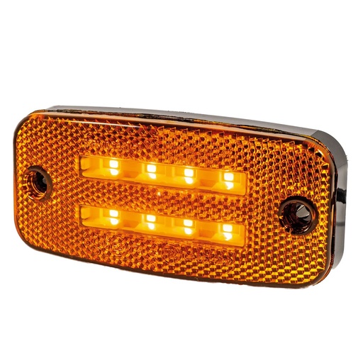 [5810134-5] LED Zijmarkeringslicht/Richtingaanwijzer met Dubbele Oranje Lijn