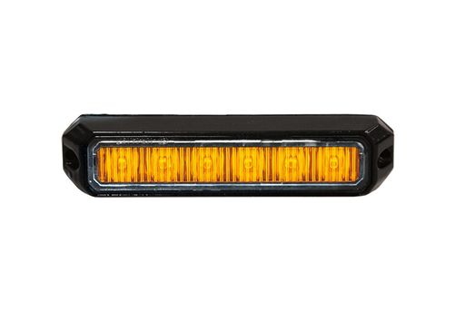 [5850176HP-AM] LED Flitser "Mini" Oranje 6x3W LED
