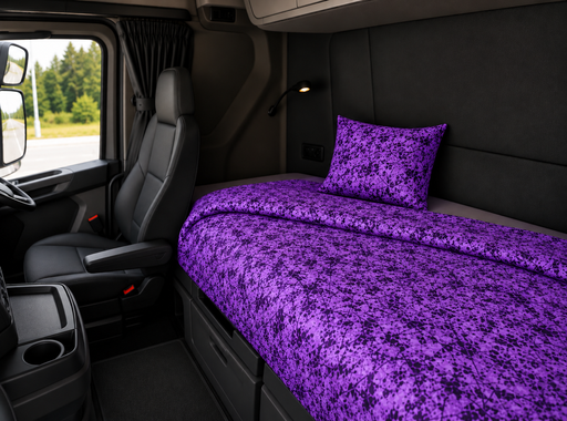 [44050072] Duvet Cover & Pillowcase - Danish Purple Design