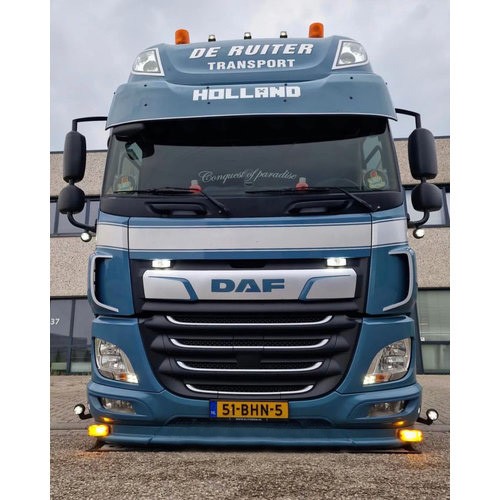 [2DFCFE6TLG] Bumperspoiler voor DAF CF Euro 6 | 2x Gele Talmu