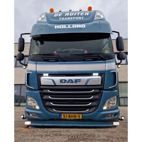 [2DFCFE6TLW] Bumper Spoiler for DAF CF Euro 6 | 2x White Talmu
