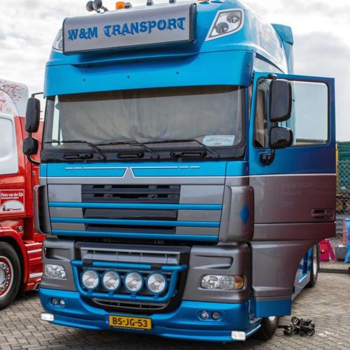 [2DFXF05TLW] Bumper Spoiler for DAF XF105 | 2x White Talmu