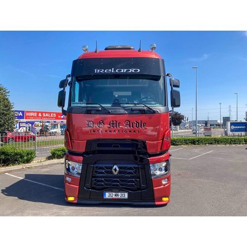 [2RNTSXXOSTLT2G] Bumperspoiler voor Renault T-Serie | Type 2 | 2x Gele Talmu