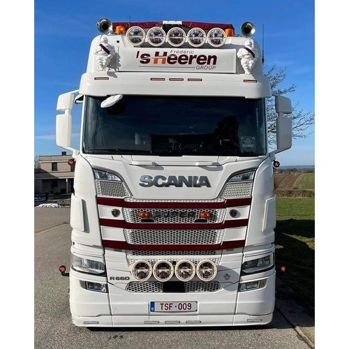 [2SCNGOSXS5NGT5] Bumper Spoiler for Scania NextGen with Low Bumper | Type 5 | 5 Lightholes