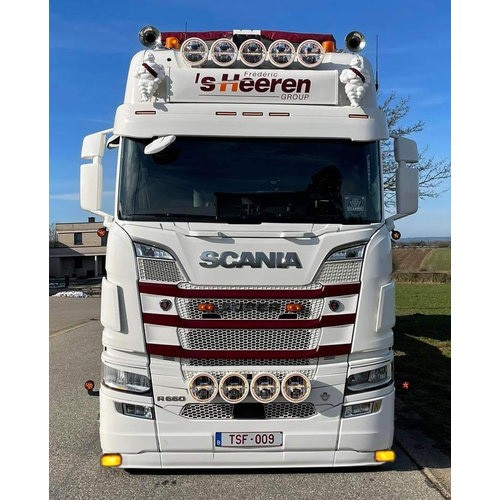 [2SCNGOSXST5TLG] Bumperspoiler voor Scania NextGen met Lage Bumper | Type 5 Kort | 2x Gele Talmu