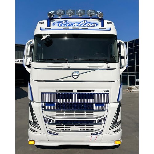[2VFH4XXOSTLG] Bumperspoiler voor Volvo FH4/4B | Type 1 | 12cm Dieper | 2x Gele Talmu