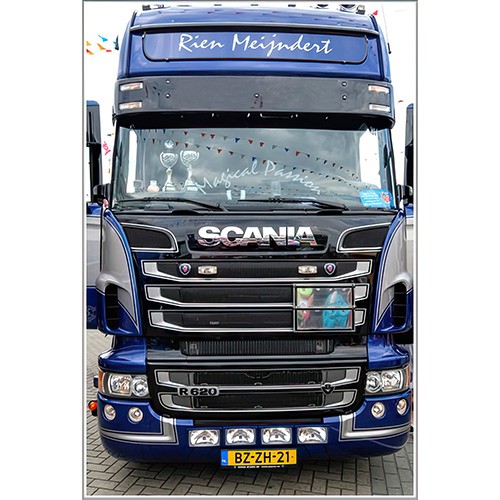 [7SC4RHL3A] Zonneklep voor Scania 4-Serie Highline | Type 3A | 4 Lampgaten