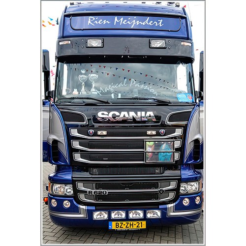 [7SC4RTL2BT] Zonneklep voor Scania 4-Serie Topline | Type 2B | 2 Lampgaten