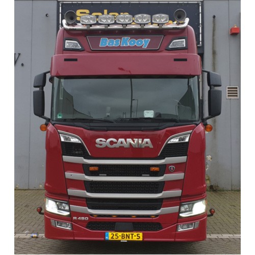 [7SCNG4AFBN2] Sunvisor for Scania NextGen | Flat Bottom | 2 Lightholes
