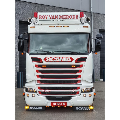 [7SCSH2DML] Sunvisor for Scania Streamline 2013+ Highline | Type 2D | With Line | 5 Lightholes