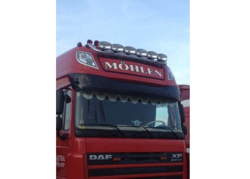 [75161472] XL Zonneklep voor DAF XF105/106 Super Space Cab zonder Lampgaten