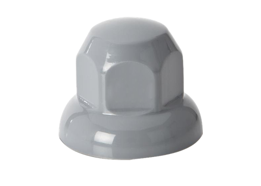 [31101312G] 20-Pack Kunststof Wielmoerdoppen Grijs | Ø32mm