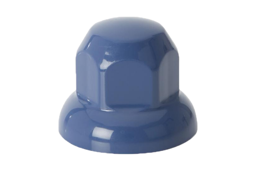 [31101313B] 20-Pack Kunststof Wielmoerdoppen Blauw | Ø33mm