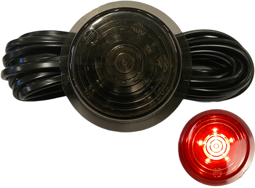 [46350193BL] Gylle Side Marker 6-LED Red | Black-Line