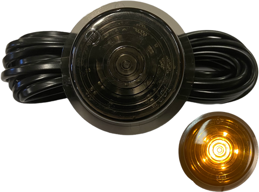 [46350194BL] Gylle Side Marker 6-LED Amber | Black-Line