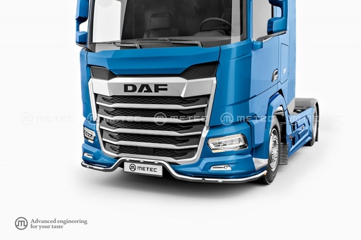 [82850313] St. Steel Spoilerbar "K-Liner" for DAF NGD XF/XG/XG+ | 5 White + 2 Amber LEDs