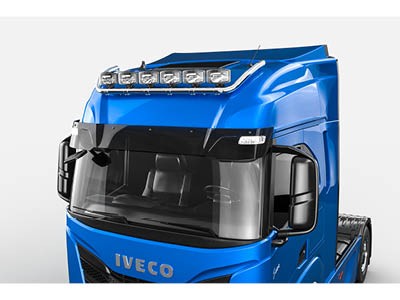 [82852162] Stainless Steel Roof Light Bar for Iveco S-Way | Wide Model