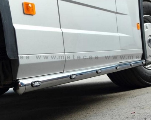 [84862349] Metec Sidebars for Renault T Series & Volvo FH4/4B & Aero | Wheelbase 3400mm | 6 Amber LEDs