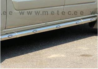 [888736] Metec Sidebars voor Ford Transit Custom 2013+ & Ford Transit L2 2014+ | Lange Wielbasis 3300mm | 5 Oranje LEDs