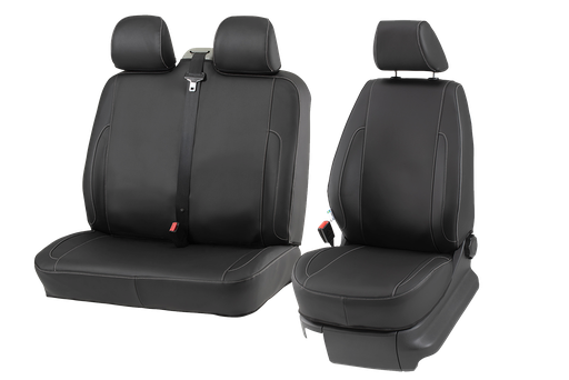 [44051043-stoel-bank] Van Seat Cover Set | 1 Seat & Bench + 3 Headrests