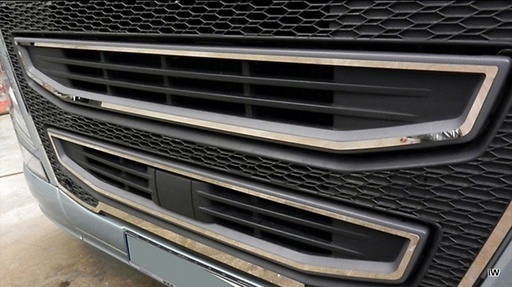 [321157VO1.25] RVS Grillecontour voor Volvo FH4 | 2-Delige Set