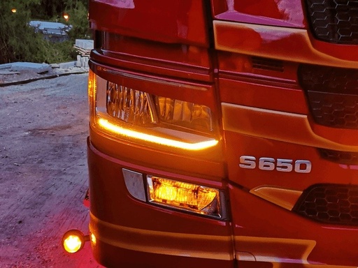 [463240911] DUO LED Position Light + Strobe for Fog Lamp Scania R&S NextGen up to 2023