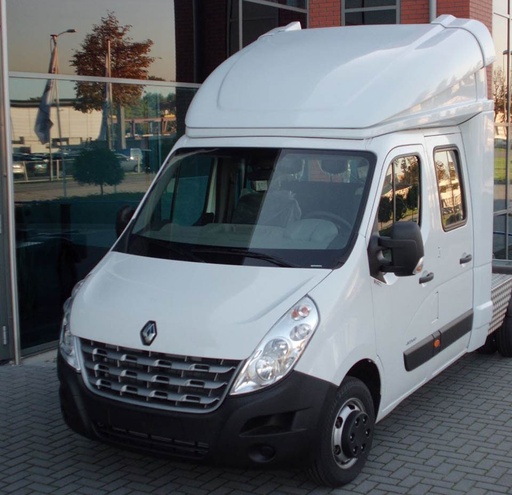 [20607639] 3D REGELBARE SPOILER DUBBELE CABINE VOOR RENAULT MASTER & OPEL MOVANO 2010+ | Hoogte 55-85cm