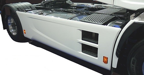 [25408481] Sideskirts voor Iveco Stralis Hi-Way | Wielbasis 3800mm