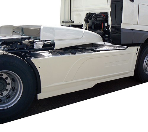 [25708680] Sideskirts for DAF XF106 Facelift | Wheelbase 3800mm
