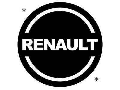 [31001622] Round Hub Cap Logo "Renault" | Ø 70mm