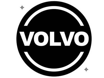 [31001822] Round Hub Cap Logo "Volvo" | Ø 70mm
