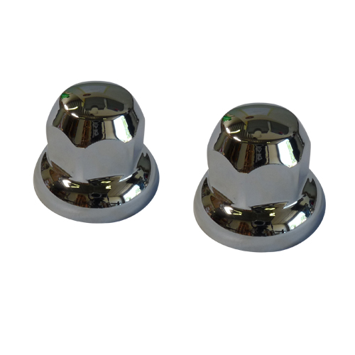 [31101316] 20-Pack Kunststof Wielmoerdoppen Chroom | Ø33mm