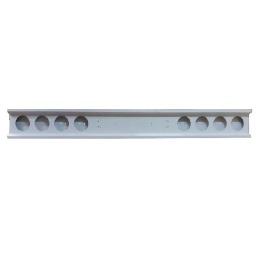 [32294010] Universal Rear Bumper Zincor | 8 Holes