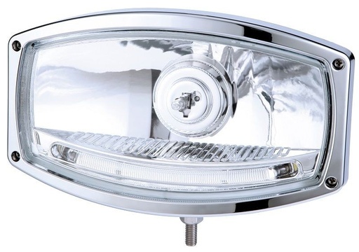 [46351600] Verstraler 1600 Chroom met Heldere Lens + LED-Standlicht