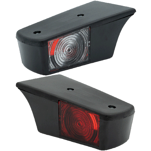 [46350255] Old School Toplamp | Rood/Wit